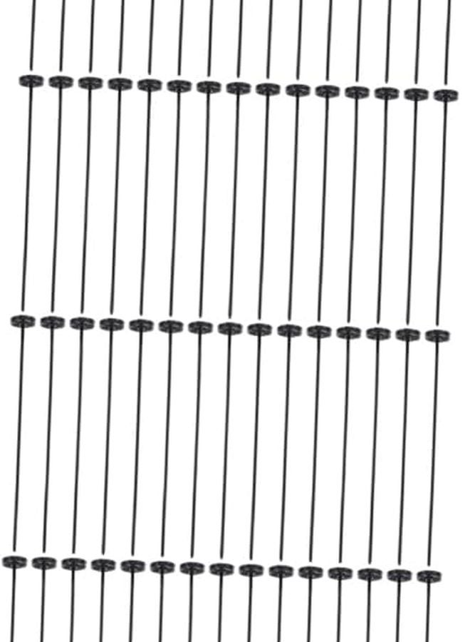 أزرار ديكورية من البلاستيك الأسود مع إبر 60 قطعة، مثبتات سريعة الاستبدال بدون خياطة للقمصان والتنانير - Image 1